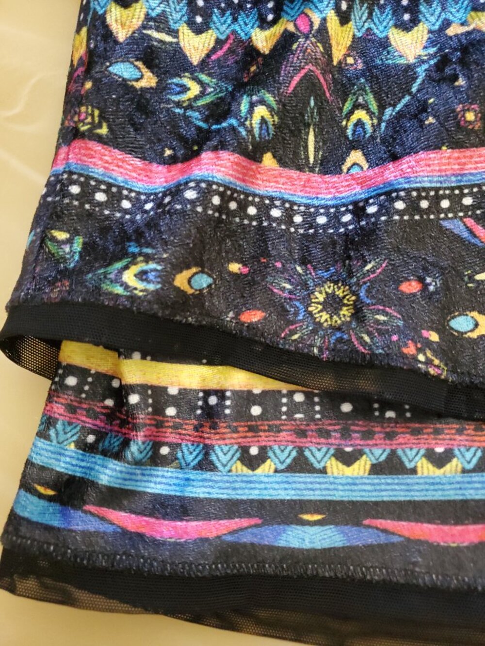 Lucky in Love Velvet Tiered Tennis Golf Pickleball Athletic Skirt Size Large - Picture 6 of 13